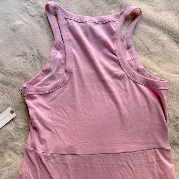 NWT Anthropologie Daily Practice Half Pipe Mini Dress Ballet Pink Size M - Picture 9 of 10